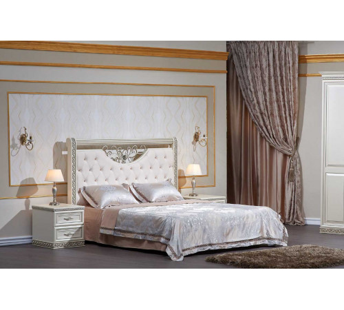 Кровать Берта (жемчуг) 1600х2000