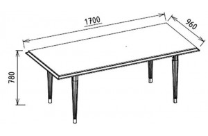 Обеденный стол раздвижной Gravita (Гравита) GRAV-14